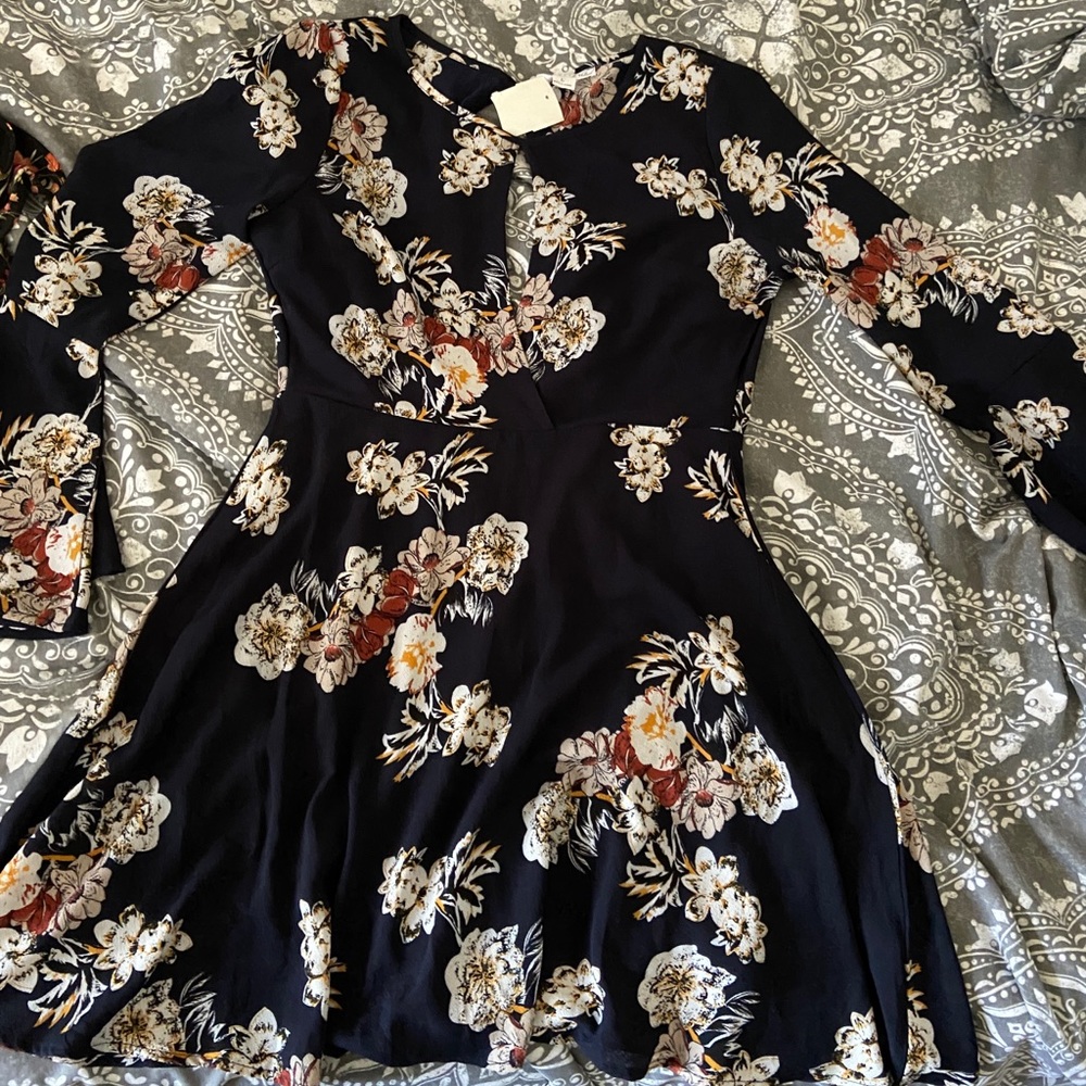 Large floral dress